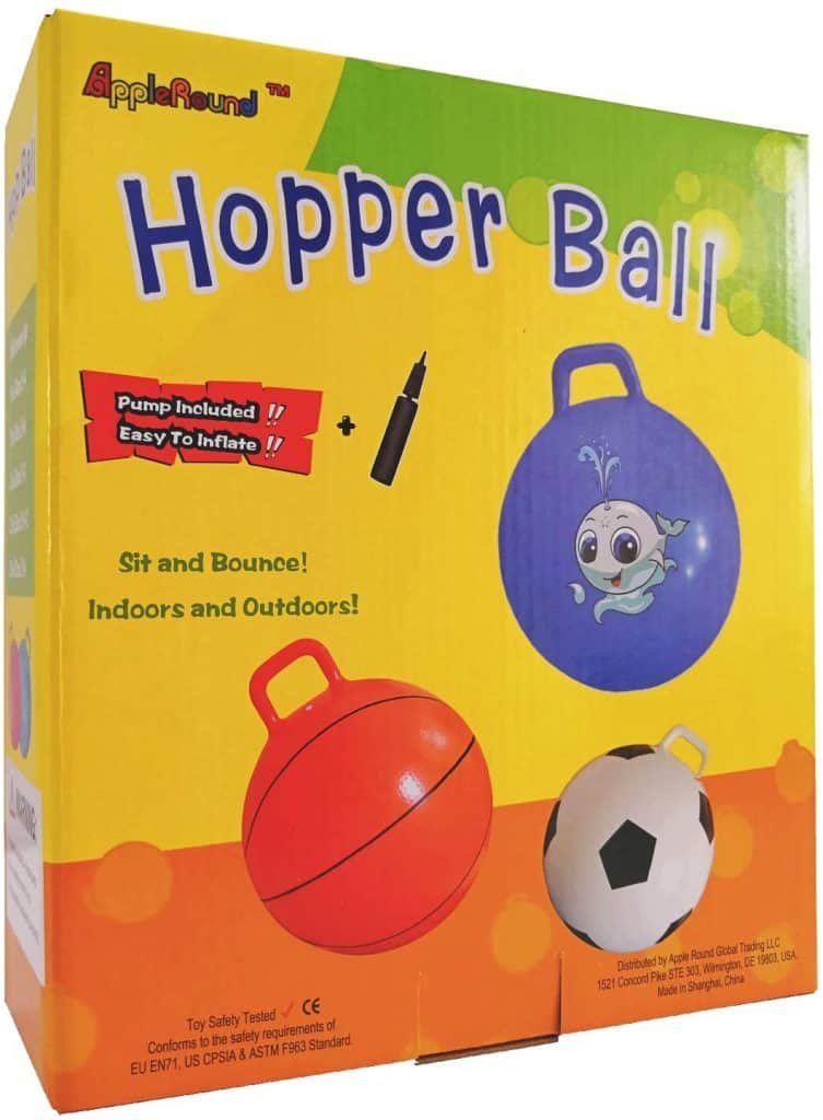AppleRound Space Hopper Ball with Air Pump