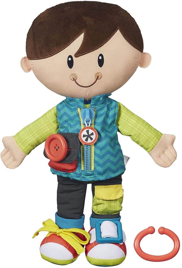 Playskool Dressy Kids Boy Activity Plush Stuffed Doll Toy