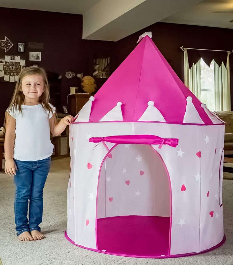 Foxprint Princess Castle Play Tent With Glow In The Dark Stars
