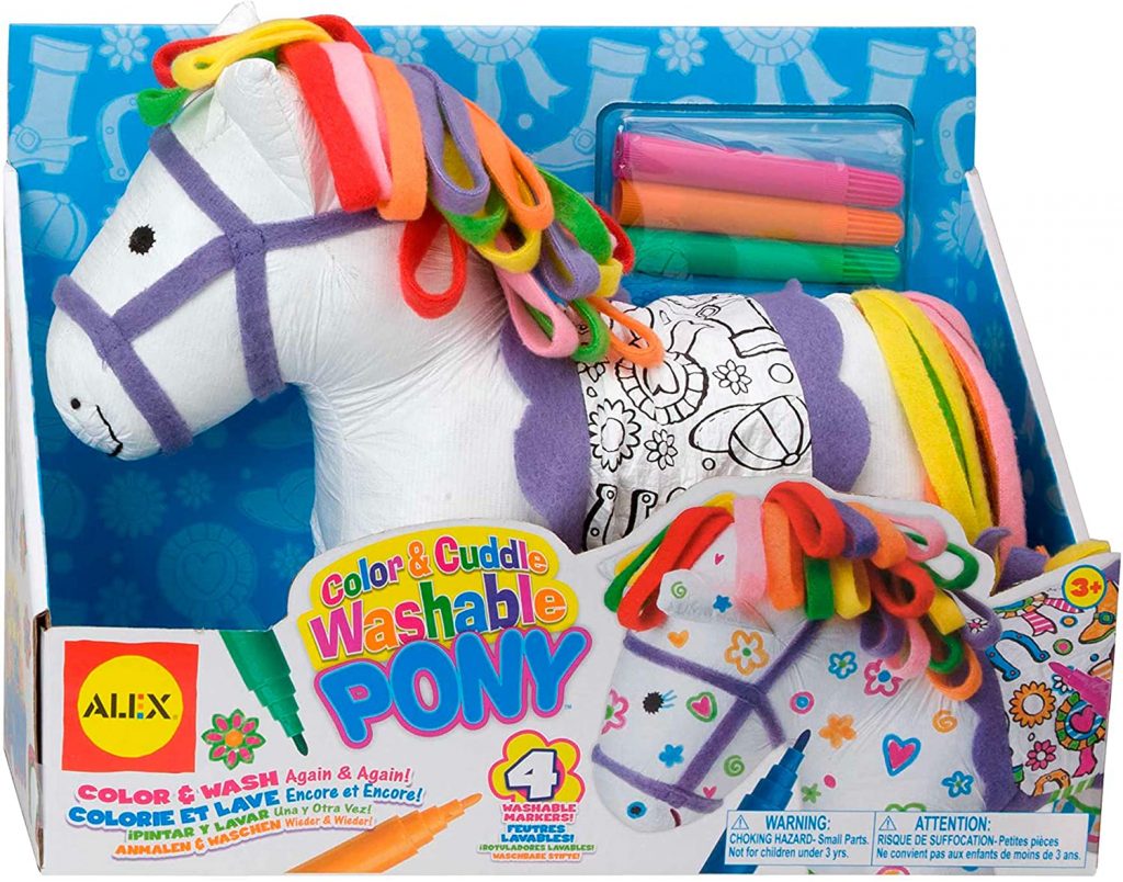 Best Horse Toys: Alex Craft Color and Cuddle Washable Pony Kids Art and Craft Activity