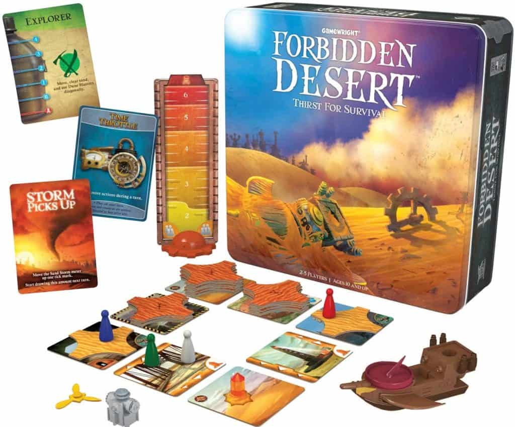 Gamewright Forbidden Desert – The Cooperative Strategy Survival Desert Board Game